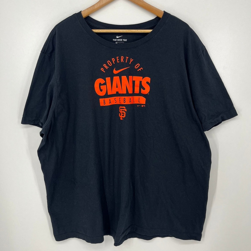 Nike Mens San Francisco Giants MLB Baseball Graphic T-Shirt Black 3XL